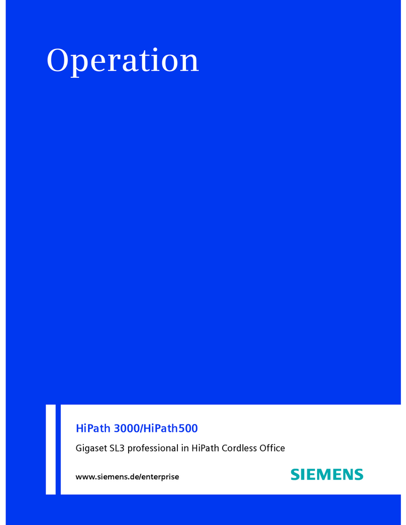 Siemens HiPath500 Instruction Manual
