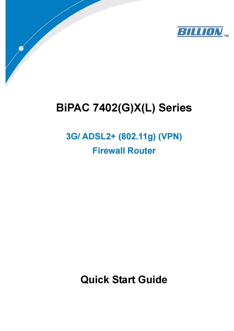Billion BiPAC 7402(G)X(L) Series User manual