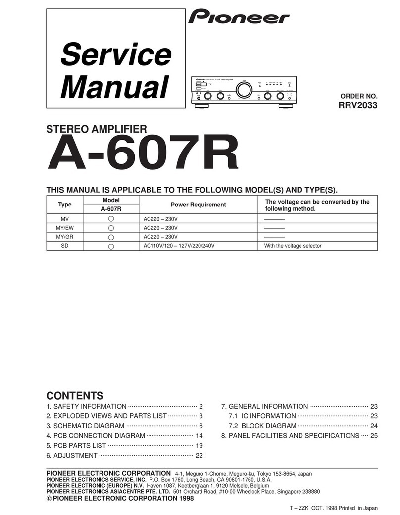 Pioneer A-607R User manual