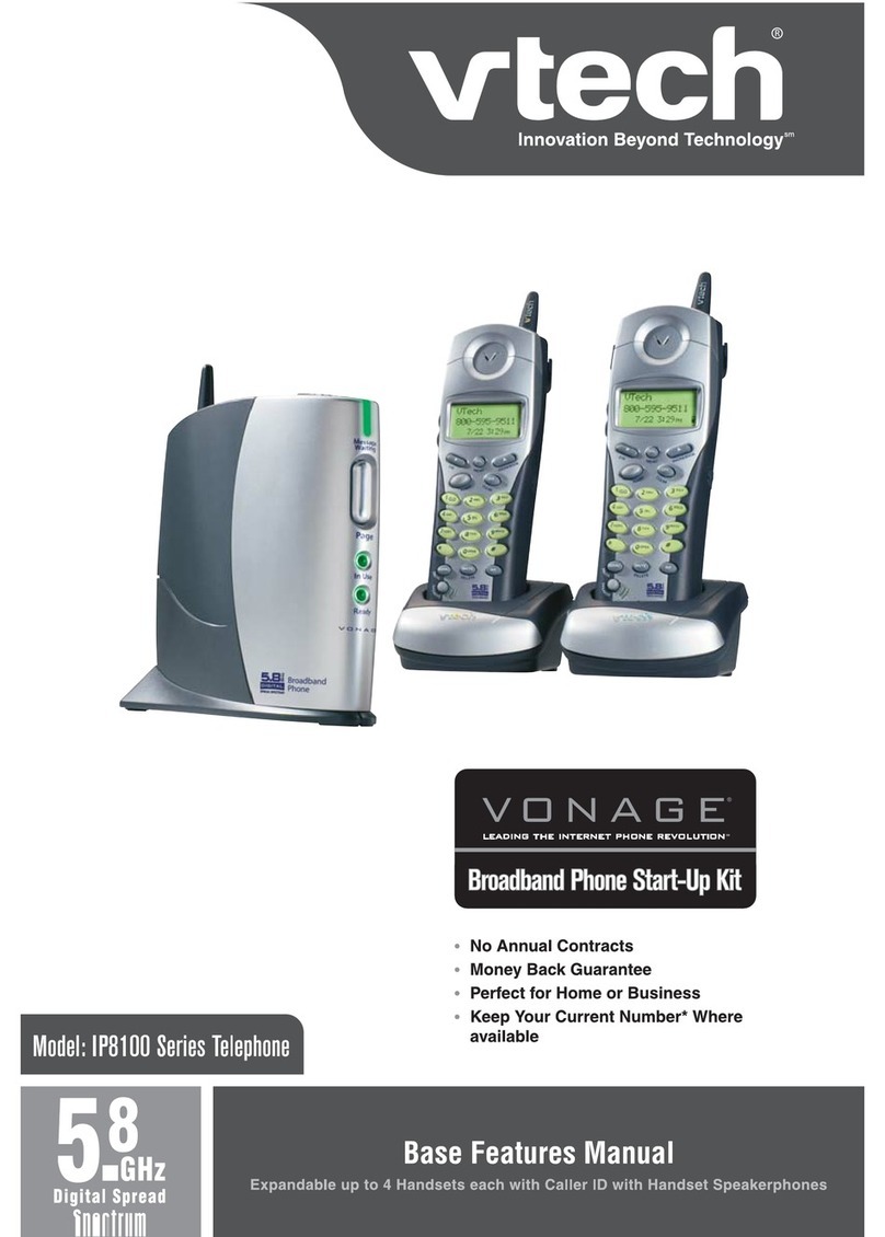 V-tech VONAGE IP8100 Series Owner's manual