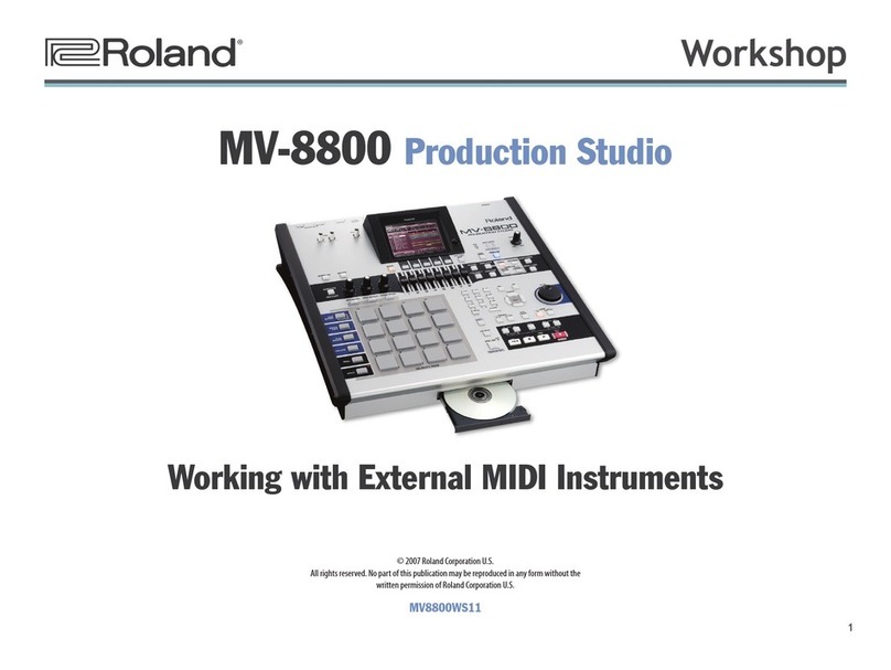 Roland MV-8800 Production Studio Instruction manual