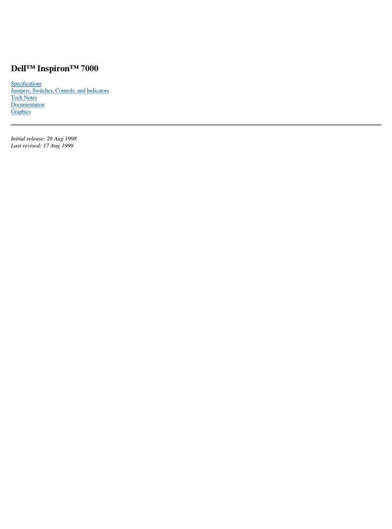 Dell Inspiron 7000 User manual Dell Inspiron 7000 User manual