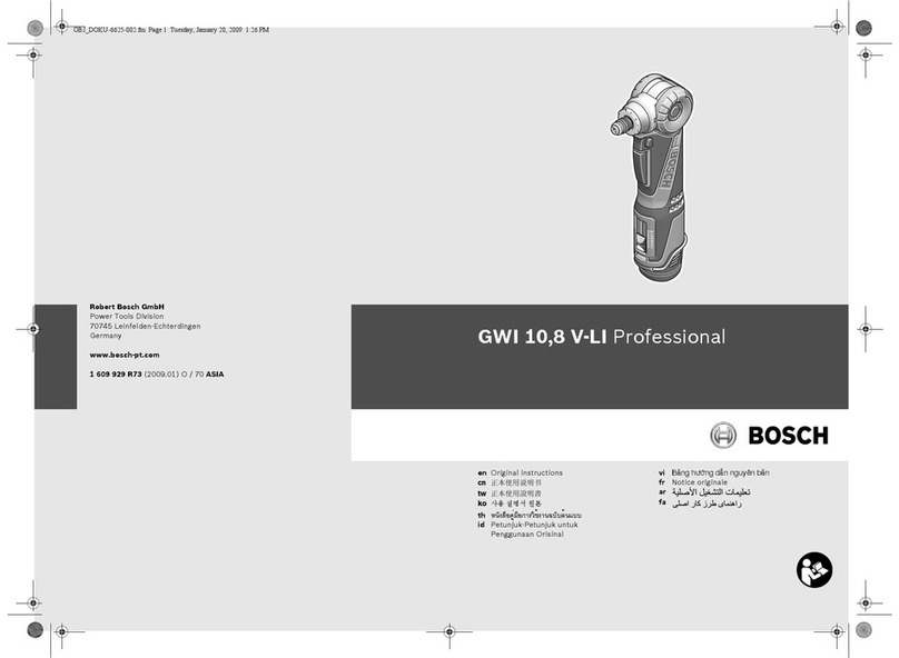 Bosch GWI 10 User manual