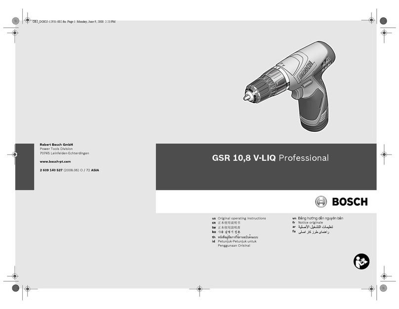 Bosch GSR 10,8 V-LI Professional Original operating instructions Bosch GSR 10,8 V-LI Professional Original operating instructions