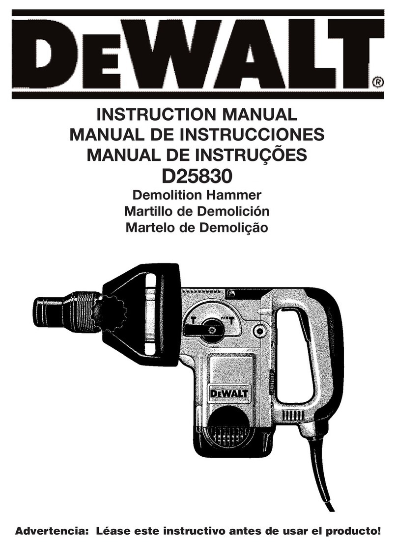 DeWalt D25830 User manual