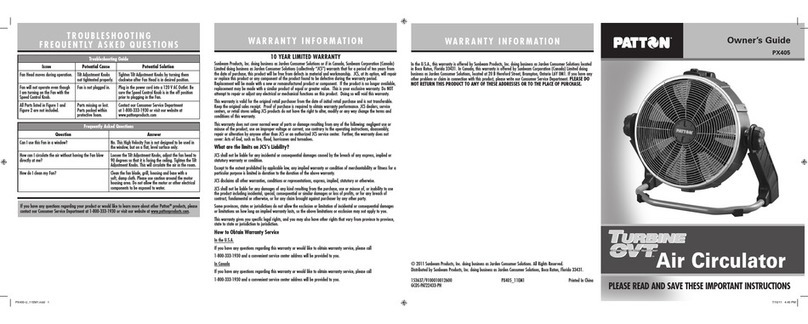 Patton PX405 User manual