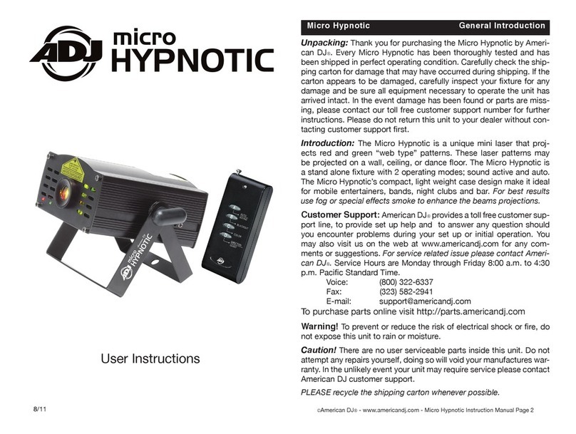 ADJ micro hypnotic User manual