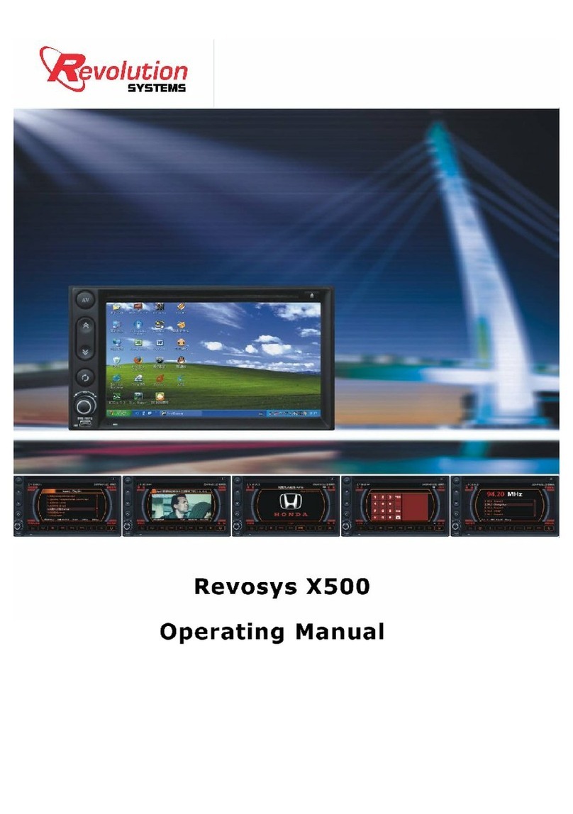 R/Evolution Revosys X500 operating manual