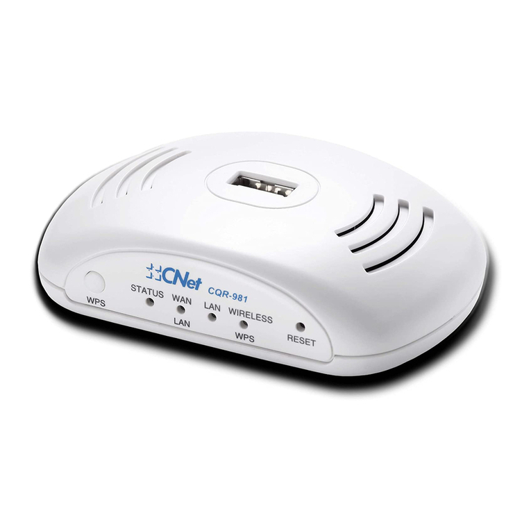 CNET CQR-981 Quick installation guide