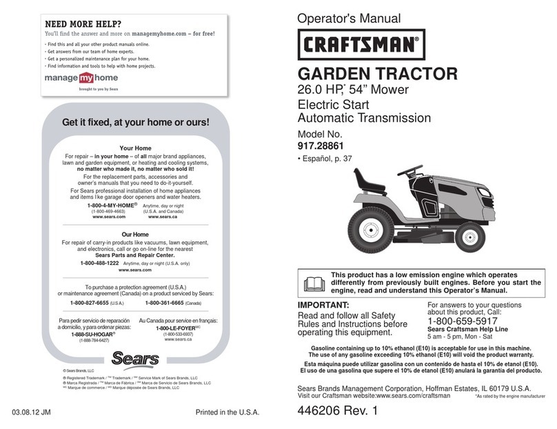 Craftsman 917.28861 Operator's manual