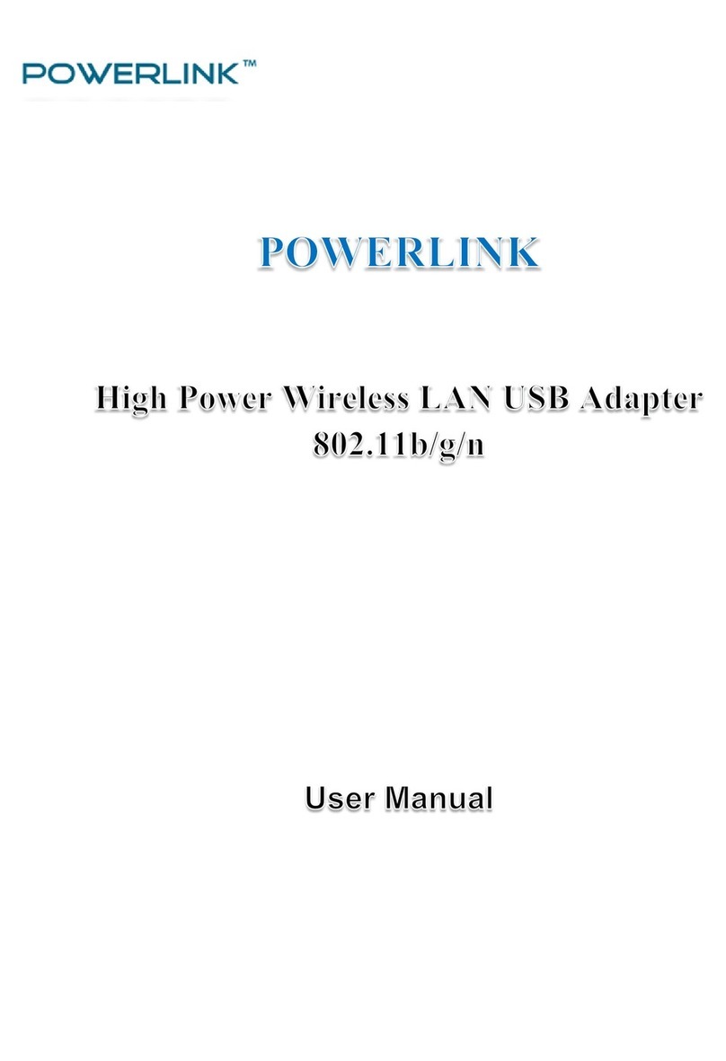 Powerlink High Power Wireless LAN 802.11b/g/n USB... user manual