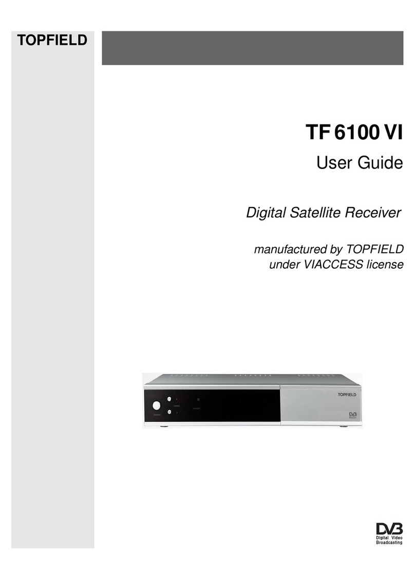 Topfield TF 6100 VI User manual Topfield TF 6100 VI User manual