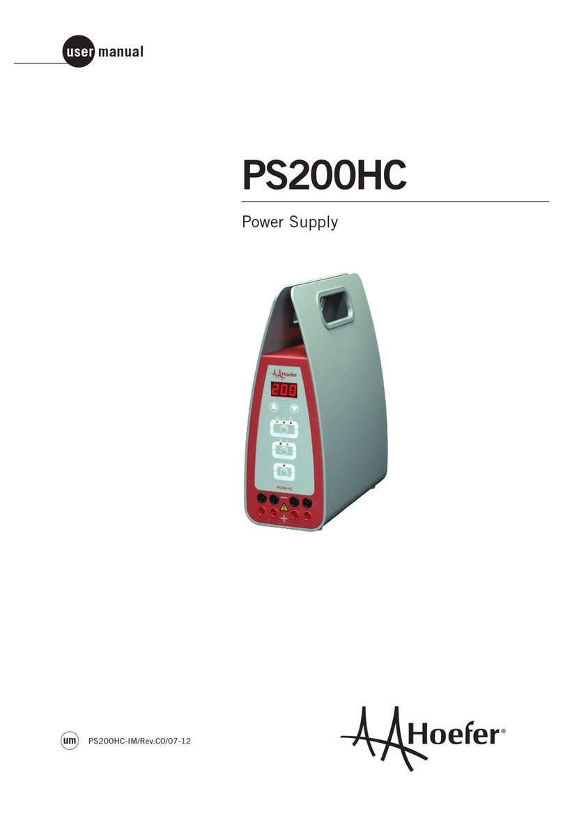 Hoefer PS200HC user manual