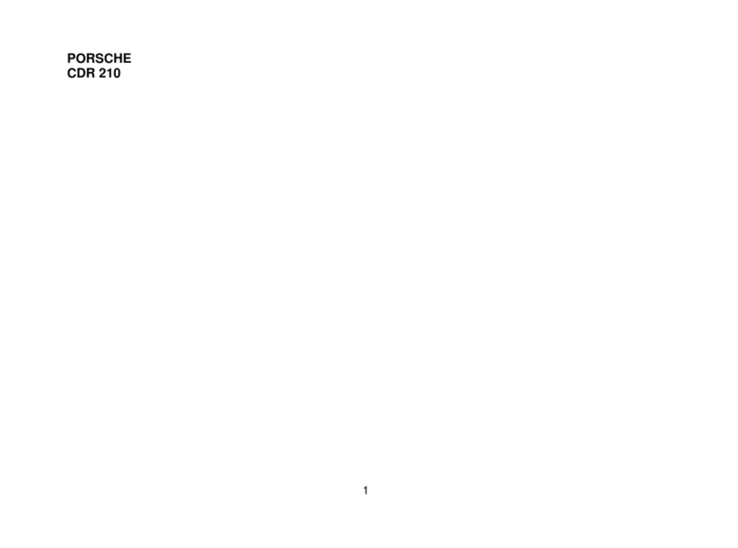 Porsche CDR 210 Operation guide