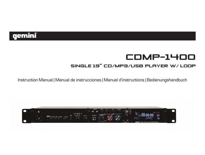 Gemini COMP-1400 User manual