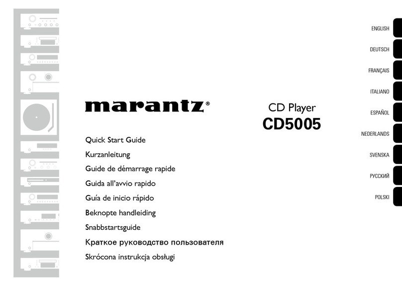 Marantz CD5005 User manual