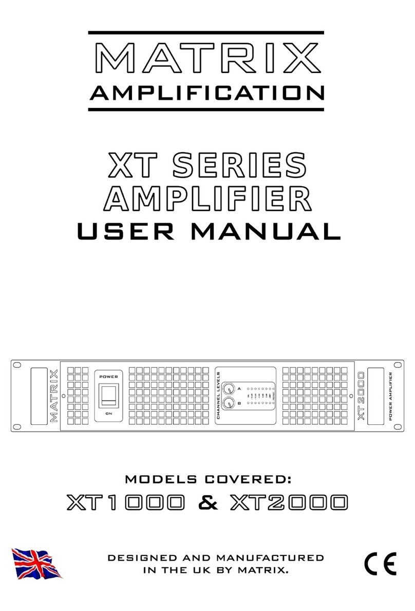Matrix Amplification XT1000 user manual
