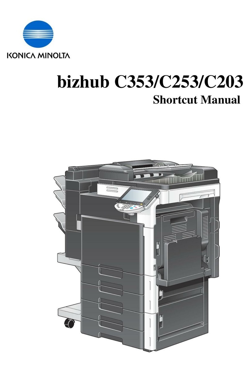 Konica Minolta bizhub C353 Series Shortcut manual