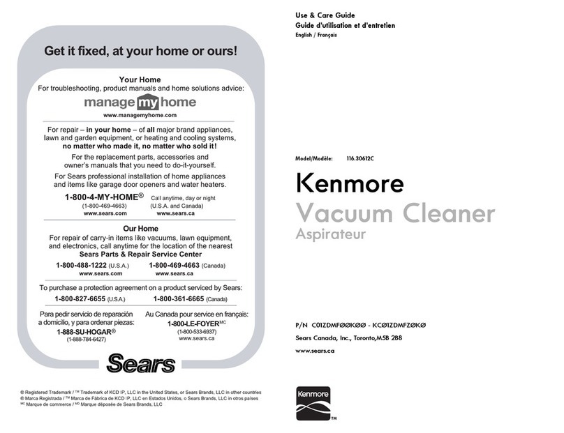 Kenmore 116.30612C User manual