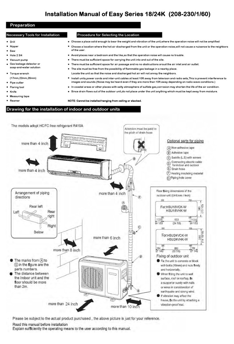 Haier HSU18VHK-W User manual Haier HSU18VHK-W User manual