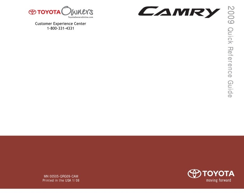 Toyota 2009 Camry User manual