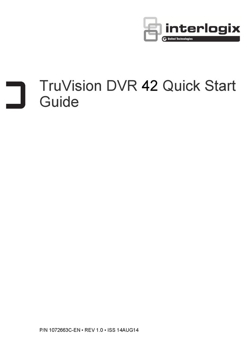 Interlogix TruVision DVR 42 User manual