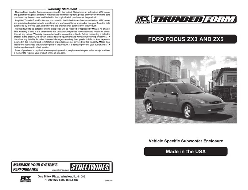 Thunder form FORD FOCUS ZX3 user manual