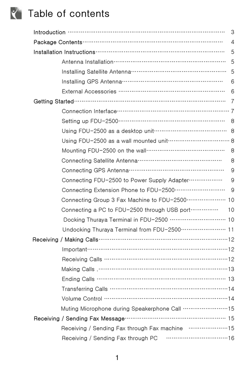 Thuraya FDU-2500 user manual