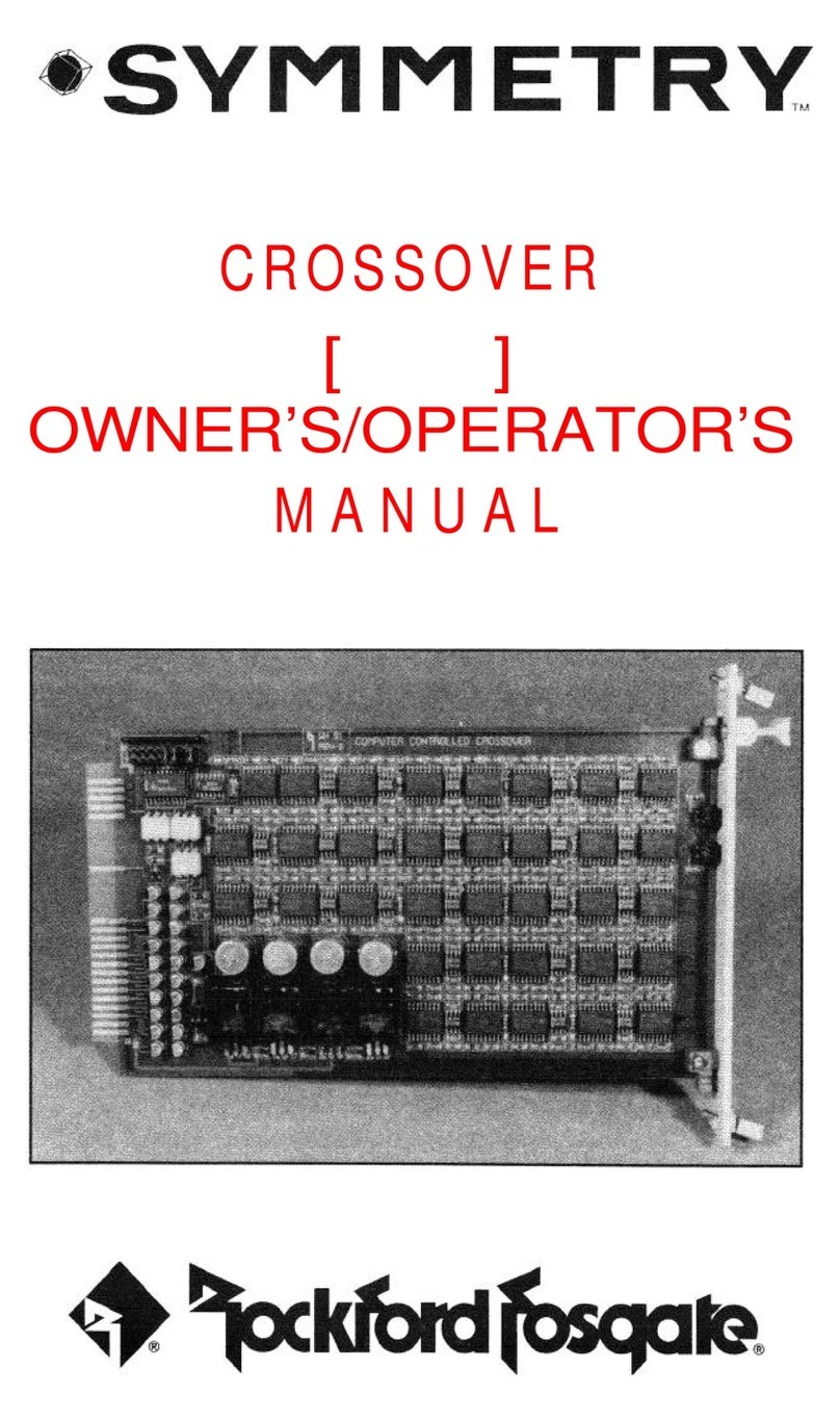 Rockford Fosgate XOM Owner's/operator's manual