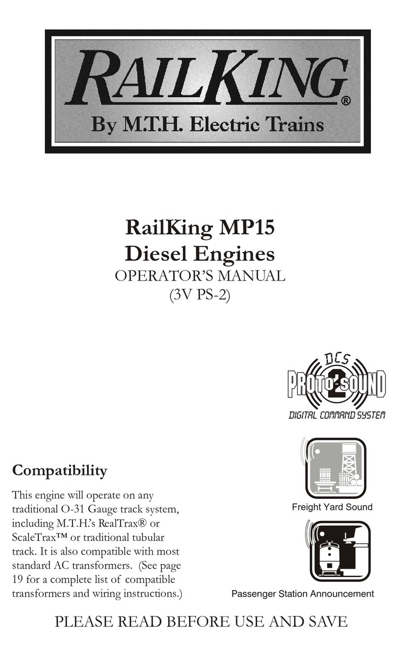 Rail King MP15 Operator's manual