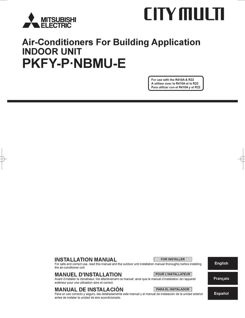 Mitsubishi Electric PKFY-P NBMU-E User manual Mitsubishi Electric PKFY-P NBMU-E User manual