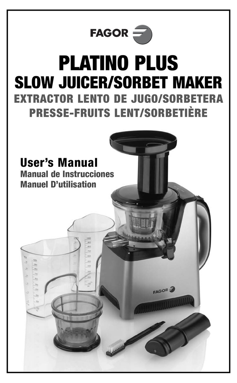 Fagor Platino Plus user manual