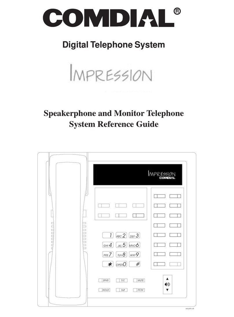 Comdial Impression User manual Comdial Impression User manual