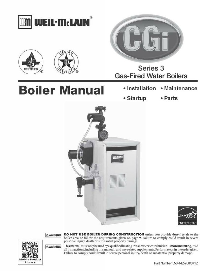 Weil-McLain CGi Series 3 Installation and maintenance guide