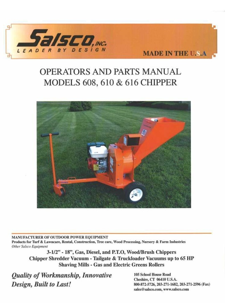 Salsco 608 Operator's manual