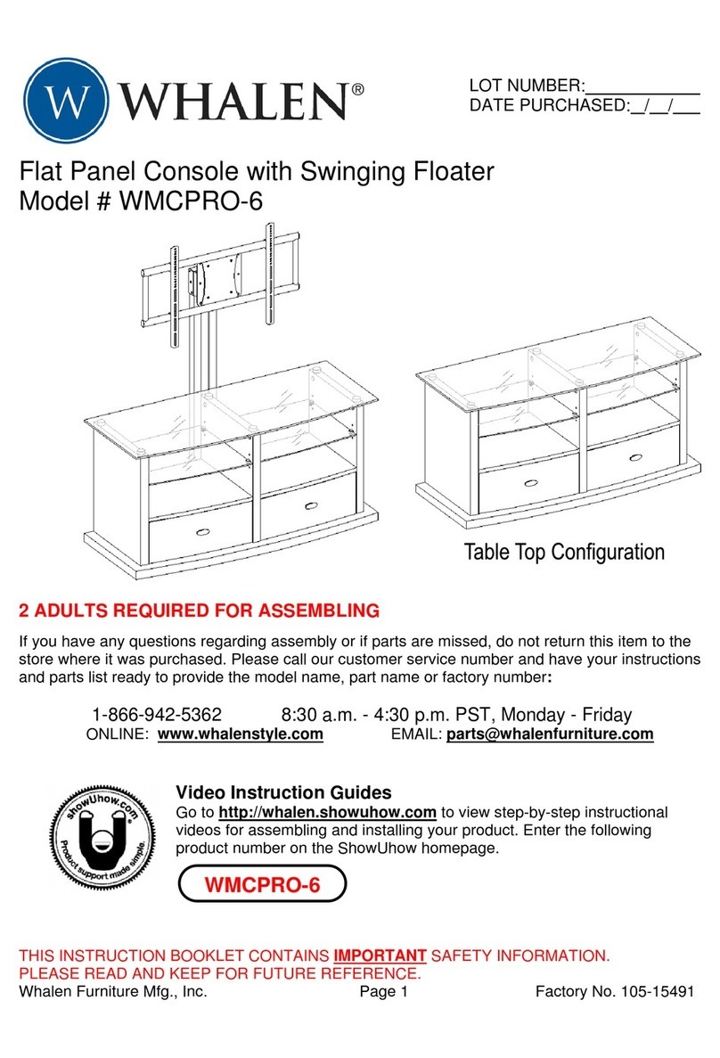 Whalen WMCPRO-6 User manual Whalen WMCPRO-6 User manual