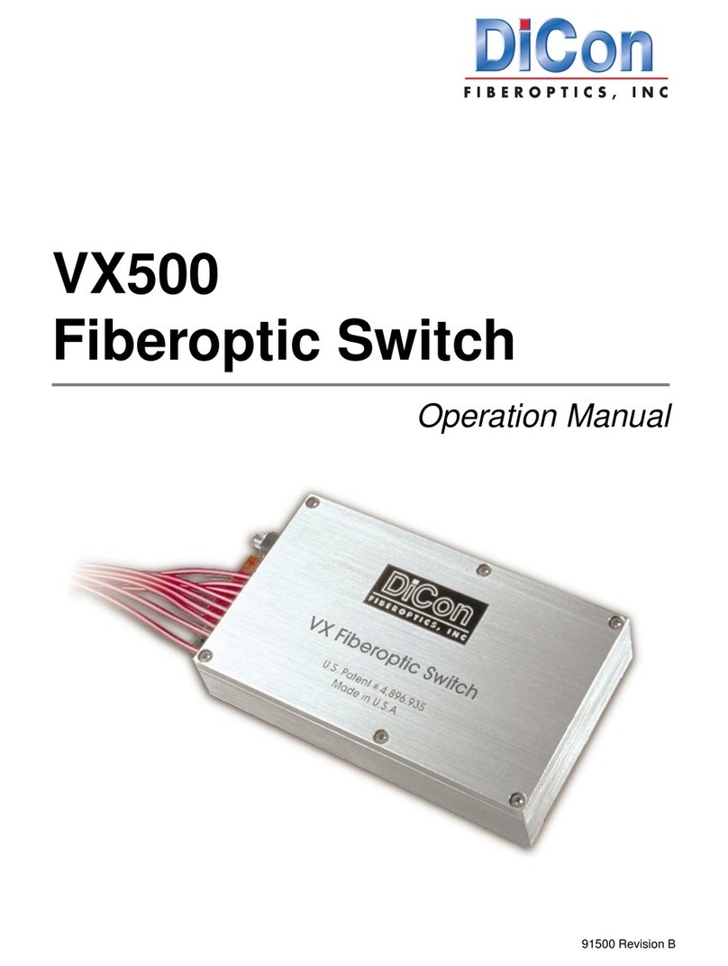 Dicon VX500 Operation manual