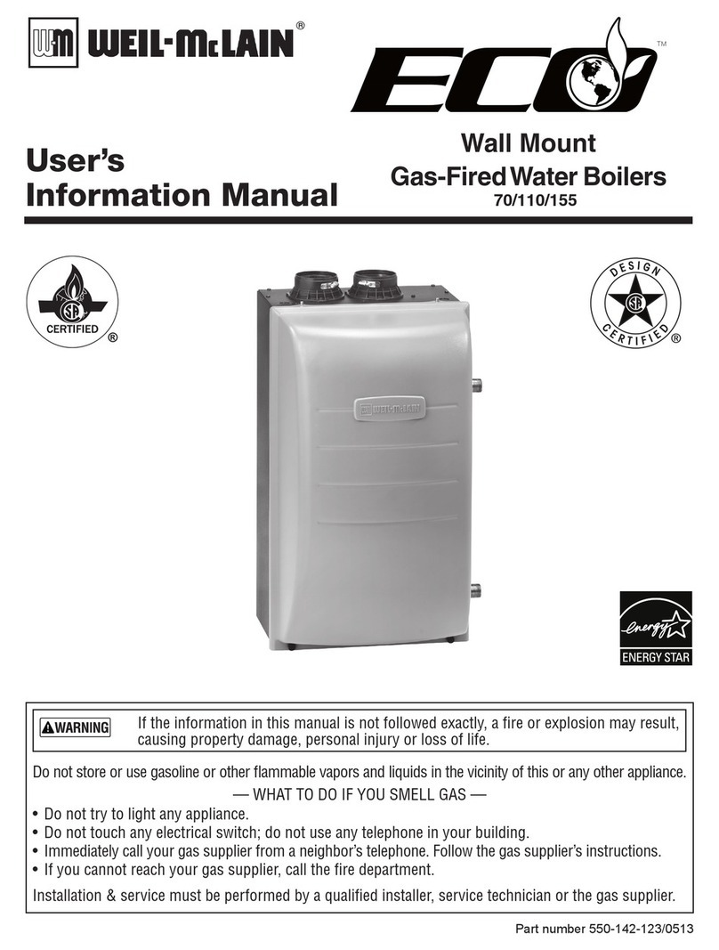 Weil-McLain ECO 70 User's information manual