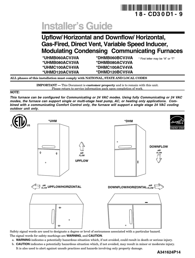 Trane UHMB060ACV3VA Assembly instructions