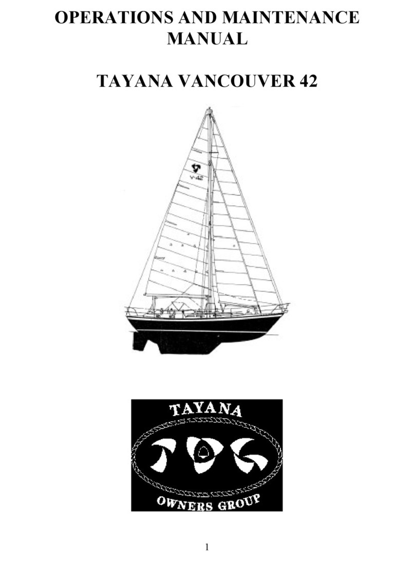 Tayana VANCOUVER 42 Operation and maintenance manual