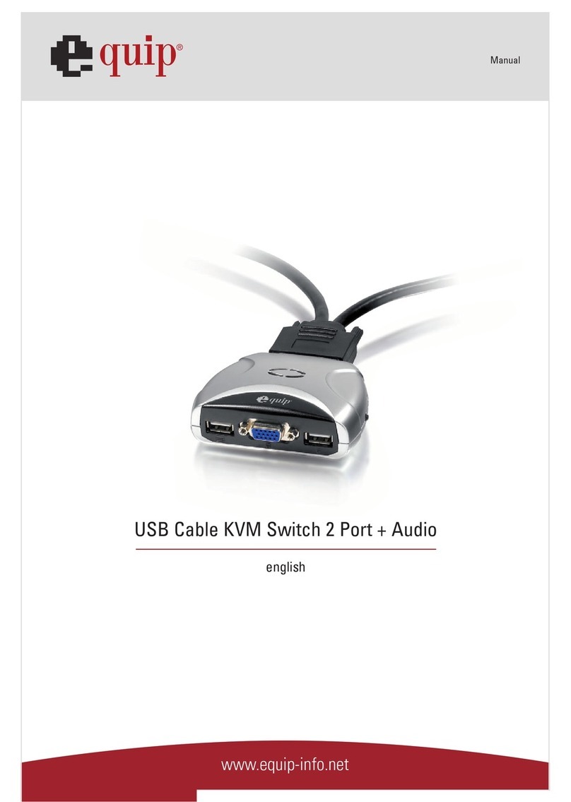 Equip USB Cable KVM Switch 2 Port + Audio user manual
