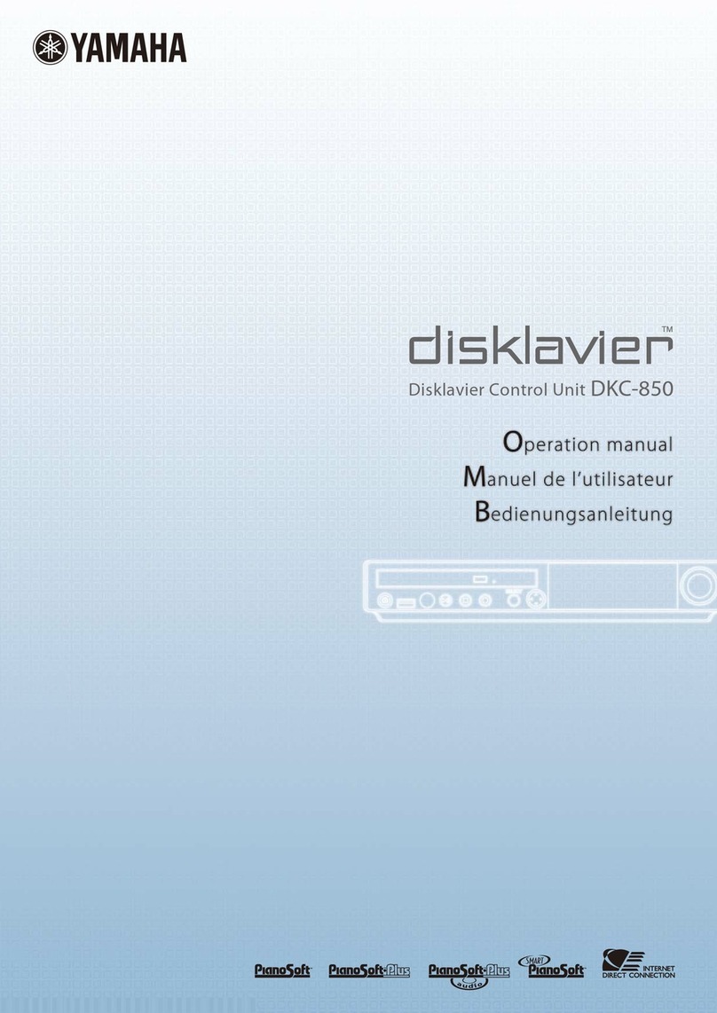 Yamaha disklavier DKC-850 User manual