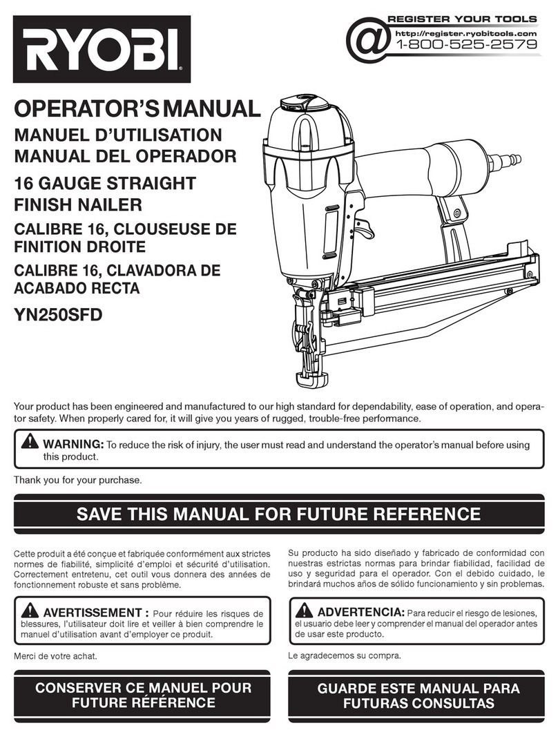 Ryobi YN250SFD Operator's manual