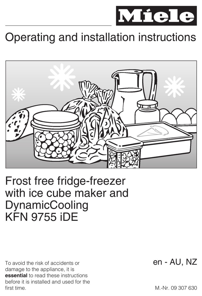 Miele KFN 9755 IDE Operating and installation instructions