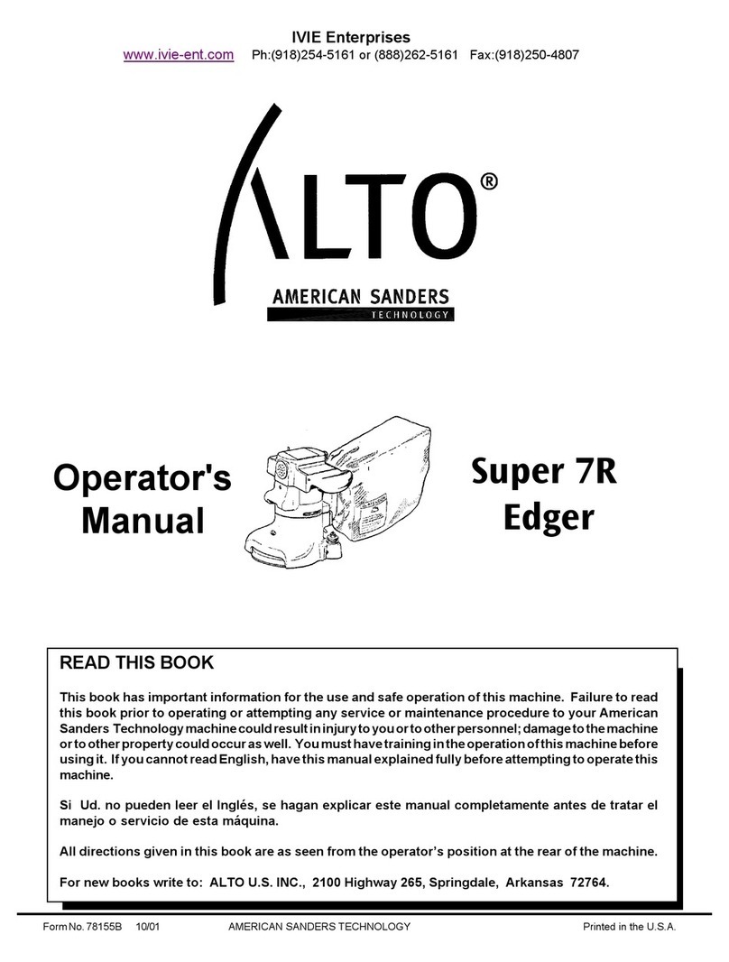 Alto 07011A Operator's manual
