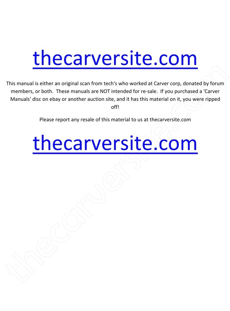 Carver PM-350 Operator's manual