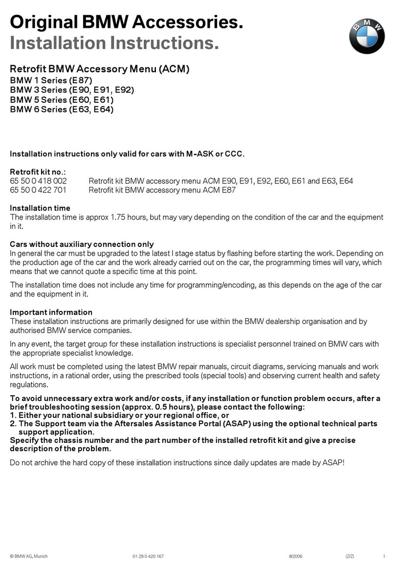 BMW 1 Series installation instructions