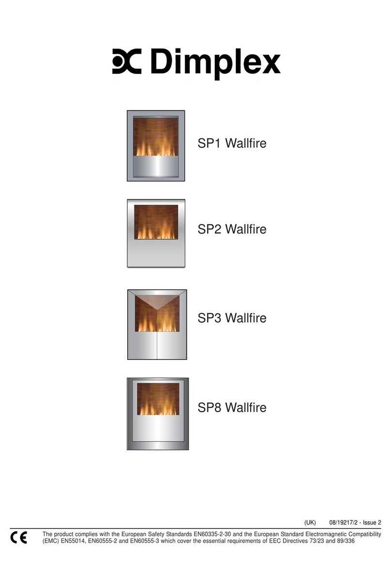 Dimplex SP1 Wallfire Installation and operating instructions