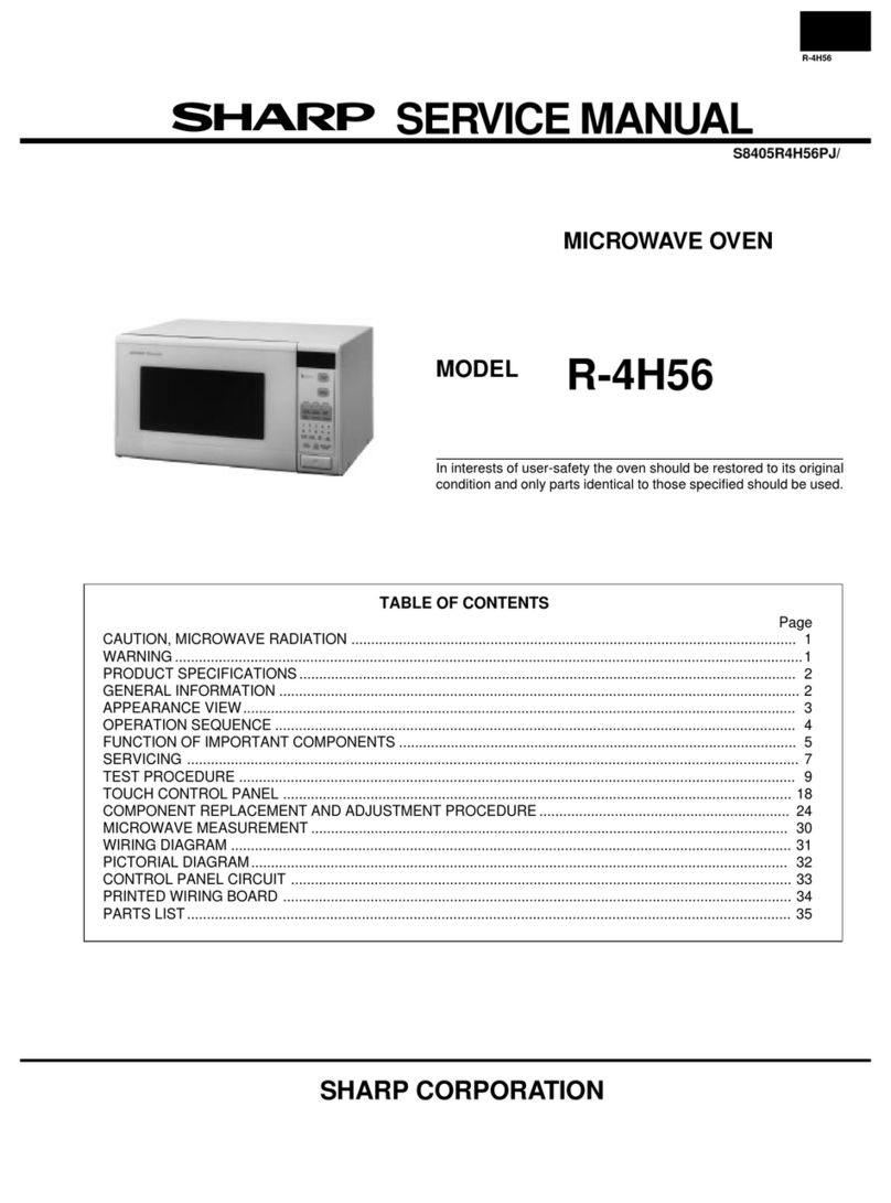 Sharp R-4H56 User manual