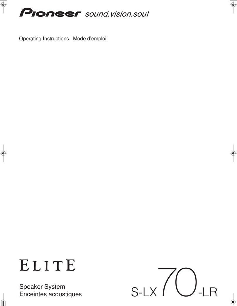 Pioneer ELITE S-LX 70-LR User manual